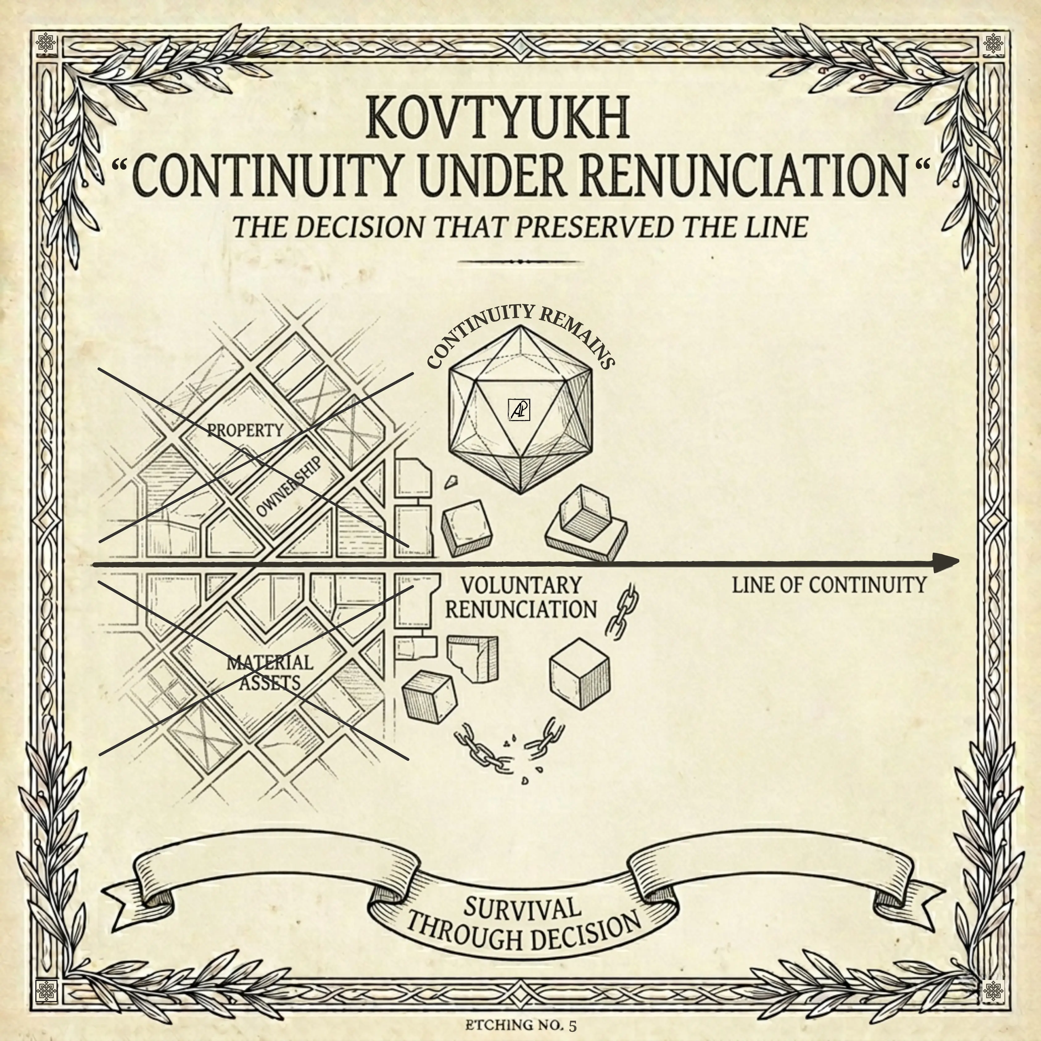 Kovtyukh &ldquo;Continuidade sob Renúncia&rdquo;