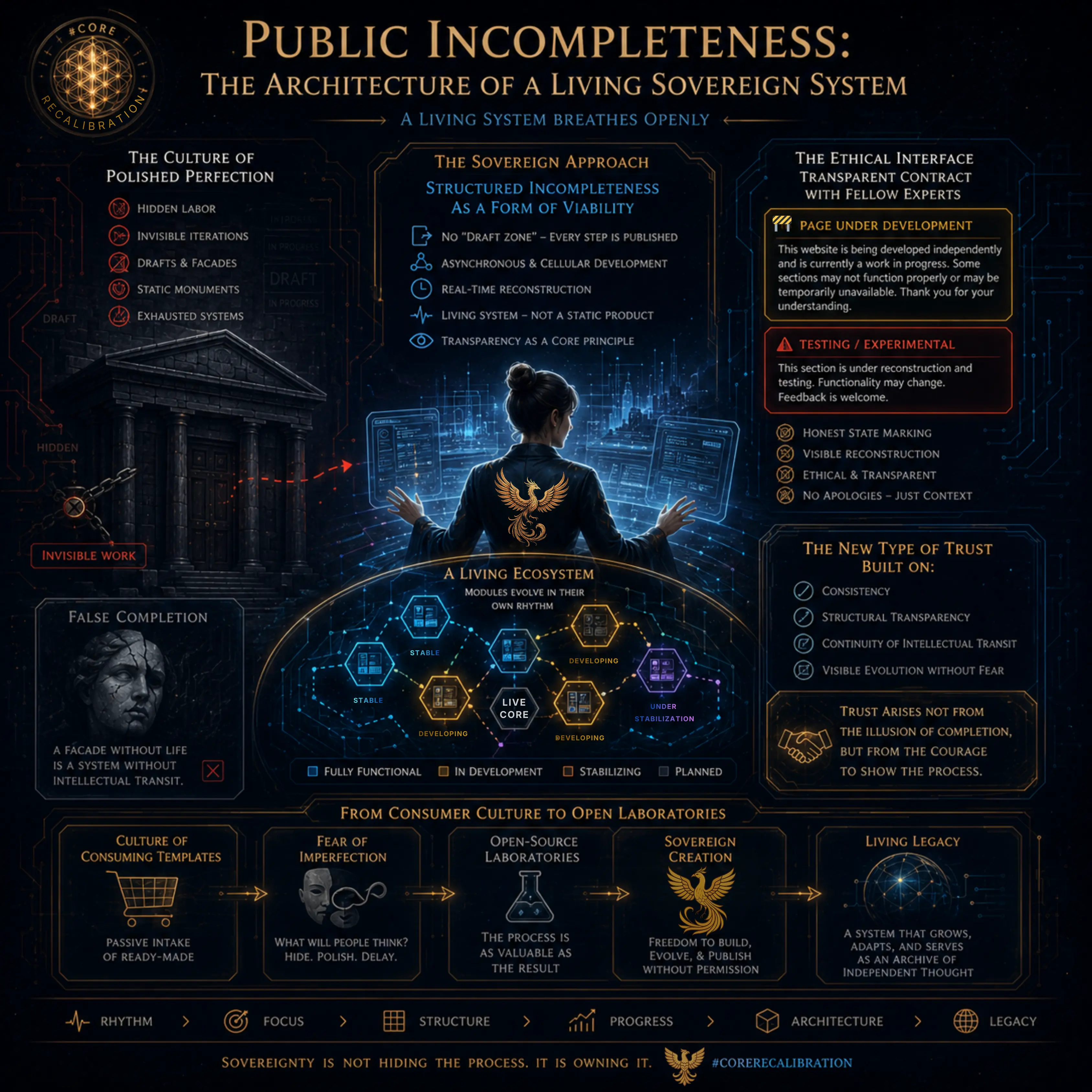Public Incompleteness: The Architecture of a Living Sovereign System
