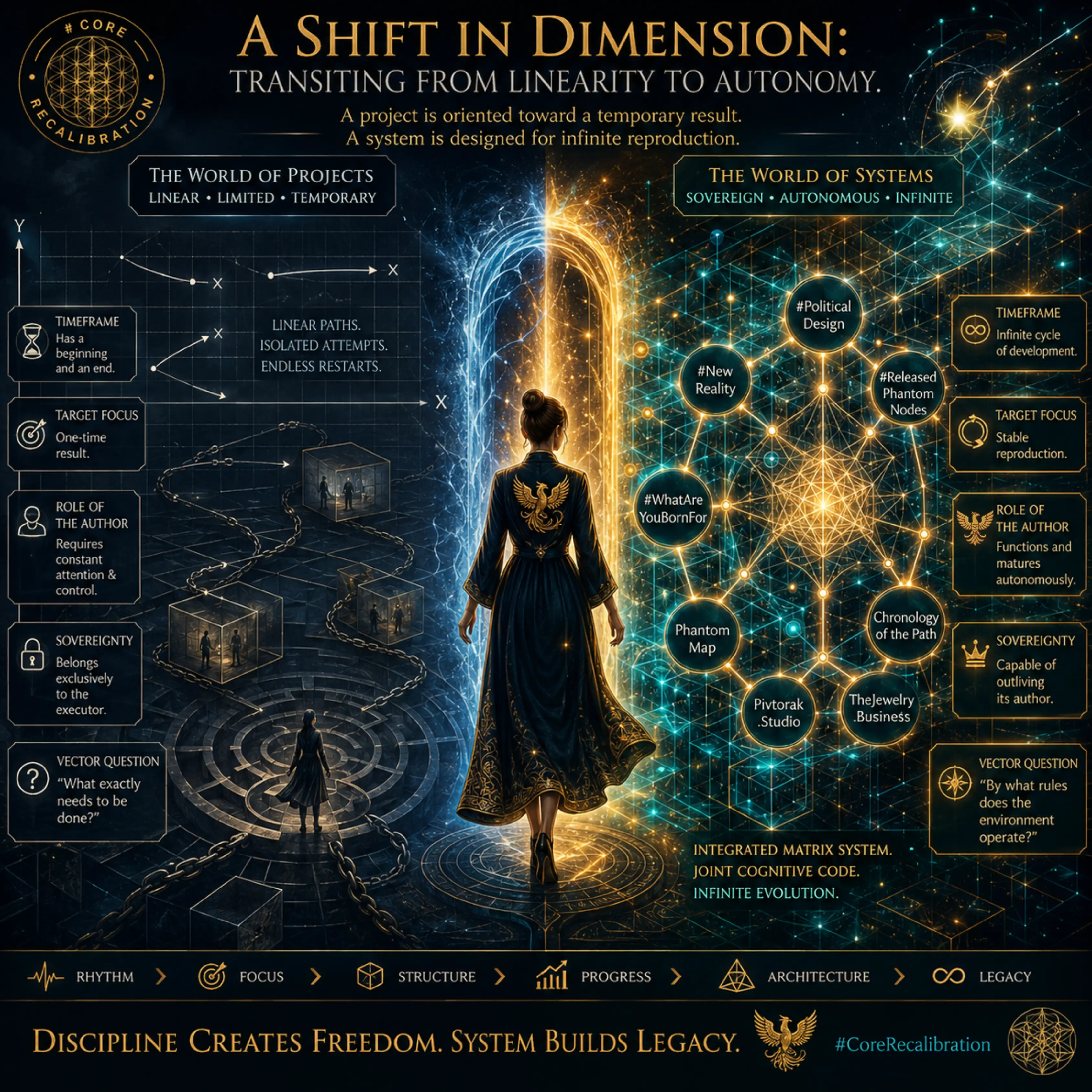 A Shift in Dimension: Transiting from the Linearity of Projects to the Autonomy of Systems