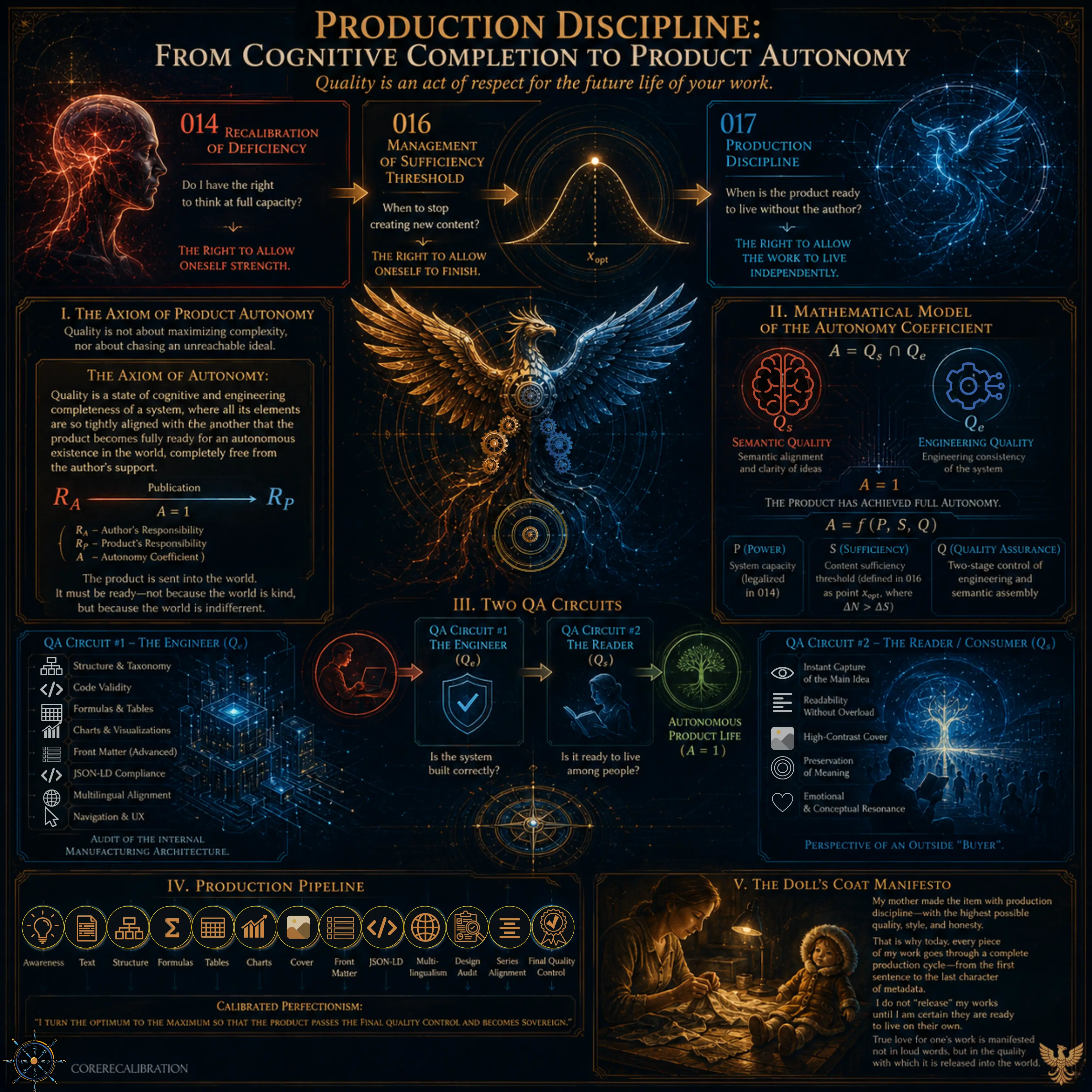 Production Discipline. From Cognitive Completion to Product Autonomy