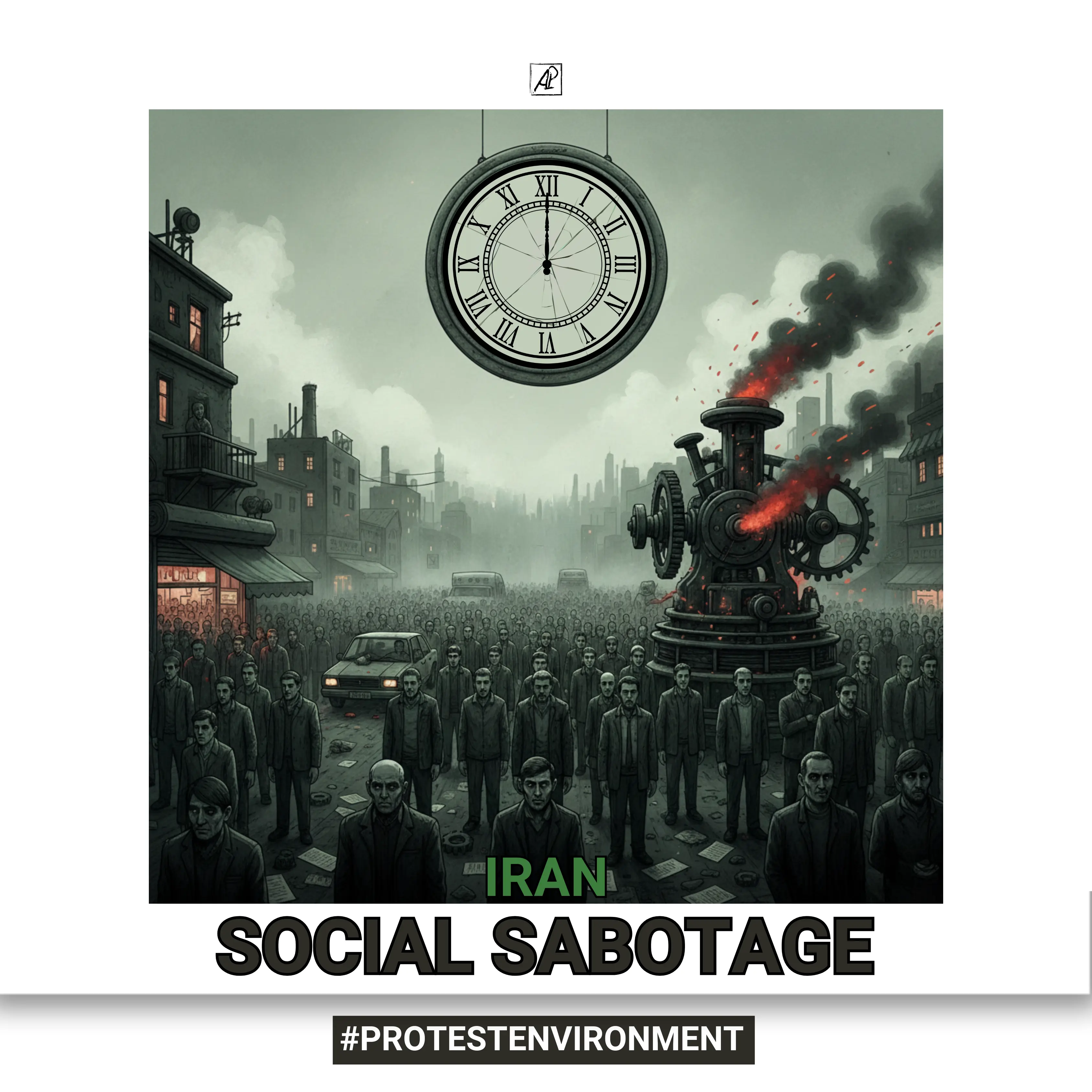 Irão – Pérsia: Uma Transição Civilizacional (V. Ambiente de Protesto. Sabotagem Social)